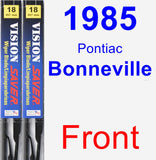 Front Wiper Blade Pack for 1985 Pontiac Bonneville - Vision Saver