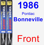 Front Wiper Blade Pack for 1986 Pontiac Bonneville - Vision Saver