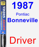 Driver Wiper Blade for 1987 Pontiac Bonneville - Vision Saver