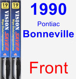 Front Wiper Blade Pack for 1990 Pontiac Bonneville - Vision Saver