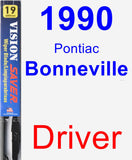 Driver Wiper Blade for 1990 Pontiac Bonneville - Vision Saver