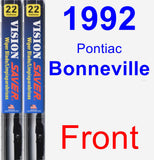 Front Wiper Blade Pack for 1992 Pontiac Bonneville - Vision Saver