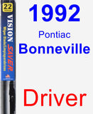 Driver Wiper Blade for 1992 Pontiac Bonneville - Vision Saver