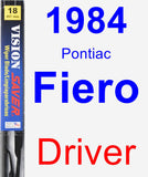 Driver Wiper Blade for 1984 Pontiac Fiero - Vision Saver