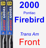 Front Wiper Blade Pack for 2000 Pontiac Firebird - Vision Saver