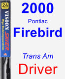 Driver Wiper Blade for 2000 Pontiac Firebird - Vision Saver
