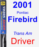 Driver Wiper Blade for 2001 Pontiac Firebird - Vision Saver