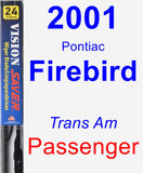 Passenger Wiper Blade for 2001 Pontiac Firebird - Vision Saver