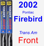 Front Wiper Blade Pack for 2002 Pontiac Firebird - Vision Saver