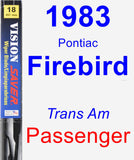 Passenger Wiper Blade for 1983 Pontiac Firebird - Vision Saver