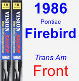 Front Wiper Blade Pack for 1986 Pontiac Firebird - Vision Saver