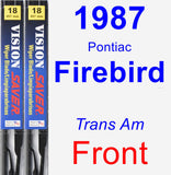 Front Wiper Blade Pack for 1987 Pontiac Firebird - Vision Saver