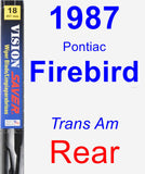 Rear Wiper Blade for 1987 Pontiac Firebird - Vision Saver