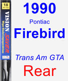 Rear Wiper Blade for 1990 Pontiac Firebird - Vision Saver