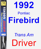 Driver Wiper Blade for 1992 Pontiac Firebird - Vision Saver