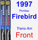 Front Wiper Blade Pack for 1997 Pontiac Firebird - Vision Saver