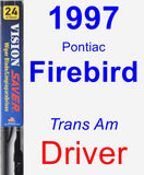 Driver Wiper Blade for 1997 Pontiac Firebird - Vision Saver