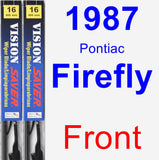 Front Wiper Blade Pack for 1987 Pontiac Firefly - Vision Saver