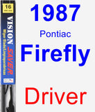 Driver Wiper Blade for 1987 Pontiac Firefly - Vision Saver