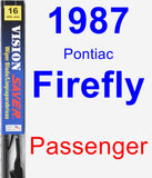 Passenger Wiper Blade for 1987 Pontiac Firefly - Vision Saver