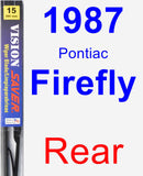 Rear Wiper Blade for 1987 Pontiac Firefly - Vision Saver