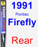 Rear Wiper Blade for 1991 Pontiac Firefly - Vision Saver