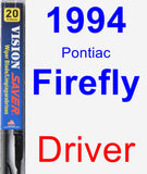 Driver Wiper Blade for 1994 Pontiac Firefly - Vision Saver