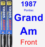 Front Wiper Blade Pack for 1987 Pontiac Grand Am - Vision Saver