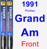 Front Wiper Blade Pack for 1991 Pontiac Grand Am - Vision Saver