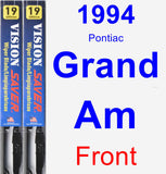 Front Wiper Blade Pack for 1994 Pontiac Grand Am - Vision Saver