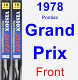 Front Wiper Blade Pack for 1978 Pontiac Grand Prix - Vision Saver