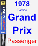 Passenger Wiper Blade for 1978 Pontiac Grand Prix - Vision Saver