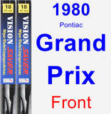 Front Wiper Blade Pack for 1980 Pontiac Grand Prix - Vision Saver