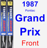 Front Wiper Blade Pack for 1987 Pontiac Grand Prix - Vision Saver