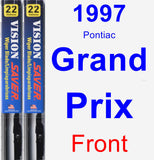 Front Wiper Blade Pack for 1997 Pontiac Grand Prix - Vision Saver