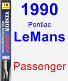 Passenger Wiper Blade for 1990 Pontiac LeMans - Vision Saver