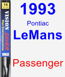 Passenger Wiper Blade for 1993 Pontiac LeMans - Vision Saver