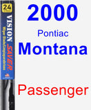 Passenger Wiper Blade for 2000 Pontiac Montana - Vision Saver