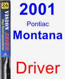 Driver Wiper Blade for 2001 Pontiac Montana - Vision Saver
