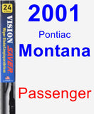 Passenger Wiper Blade for 2001 Pontiac Montana - Vision Saver