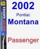 Passenger Wiper Blade for 2002 Pontiac Montana - Vision Saver