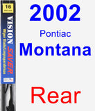 Rear Wiper Blade for 2002 Pontiac Montana - Vision Saver