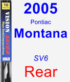 Rear Wiper Blade for 2005 Pontiac Montana - Vision Saver