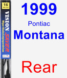 Rear Wiper Blade for 1999 Pontiac Montana - Vision Saver