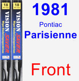 Front Wiper Blade Pack for 1981 Pontiac Parisienne - Vision Saver