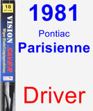 Driver Wiper Blade for 1981 Pontiac Parisienne - Vision Saver