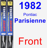 Front Wiper Blade Pack for 1982 Pontiac Parisienne - Vision Saver