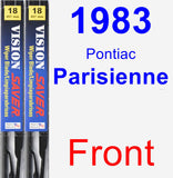 Front Wiper Blade Pack for 1983 Pontiac Parisienne - Vision Saver