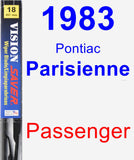 Passenger Wiper Blade for 1983 Pontiac Parisienne - Vision Saver