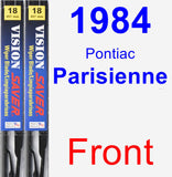 Front Wiper Blade Pack for 1984 Pontiac Parisienne - Vision Saver